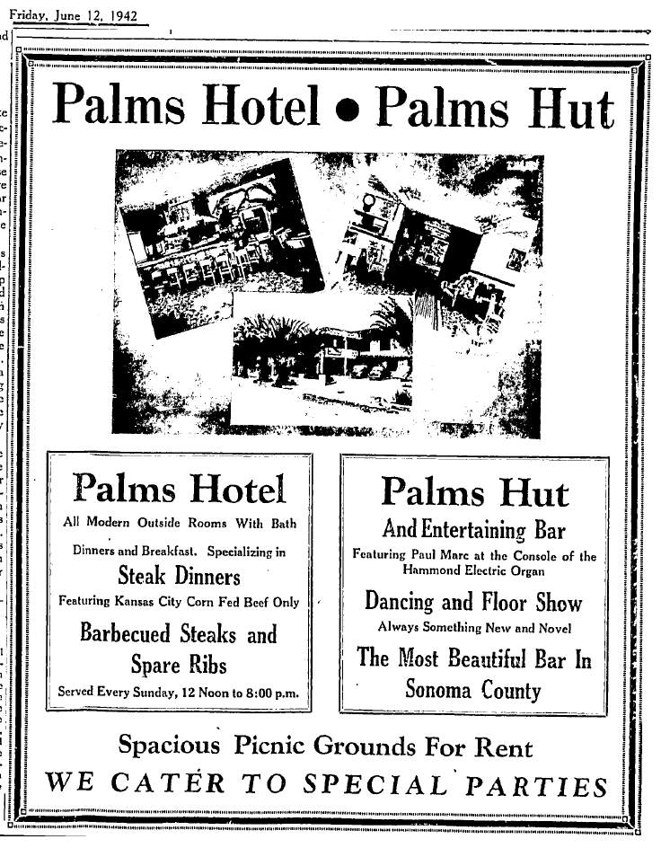 PalmsHotelAdPaulM1942