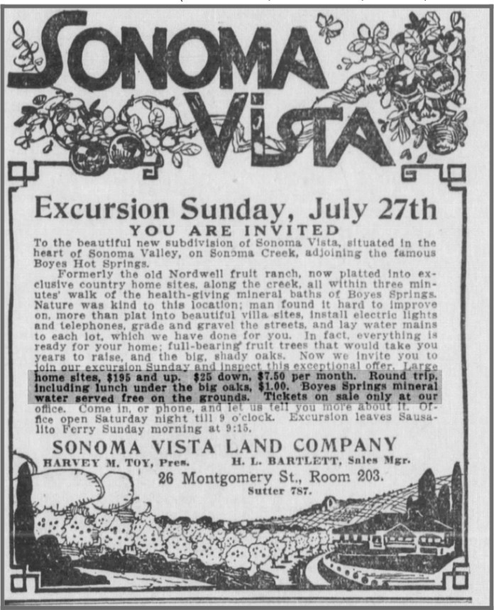 Examiner1913SonomaVistaAd