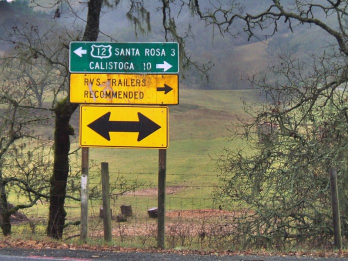 Hwy12CalsitogaSign